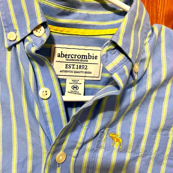 TWO Abercrombie & Fitch Kid’s Striped Shirts - Medium - Picture 2 of 11